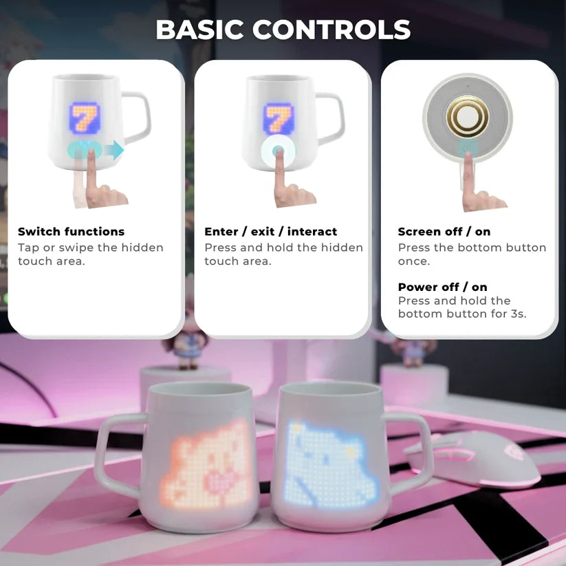Touch and power control instructions